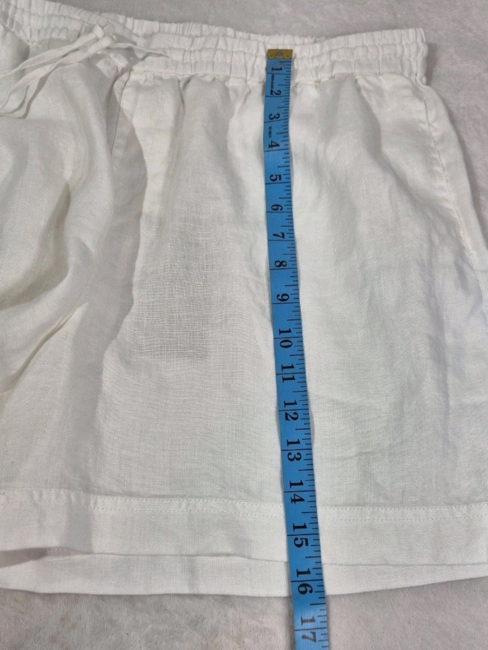 Tommy Bahama Linen Shorts Womens Size L Large Two Palms High-Rise White 65 - Picture 10 of 12